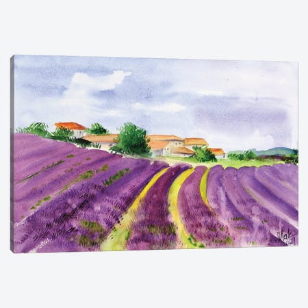 Lavender Fields Provence Canvas Print #NTM250} by Nataly Mak Canvas Art Print