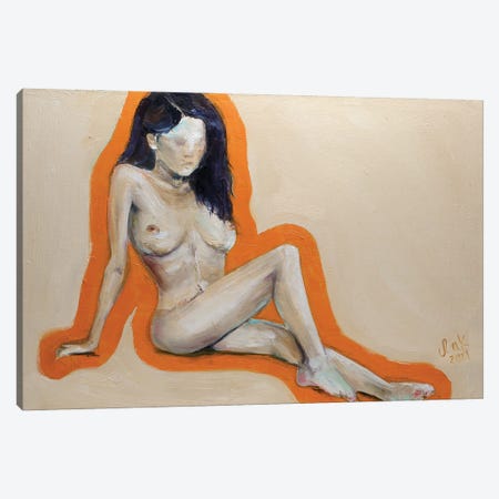 Erotic Female Canvas Print #NTM251} by Nataly Mak Canvas Print