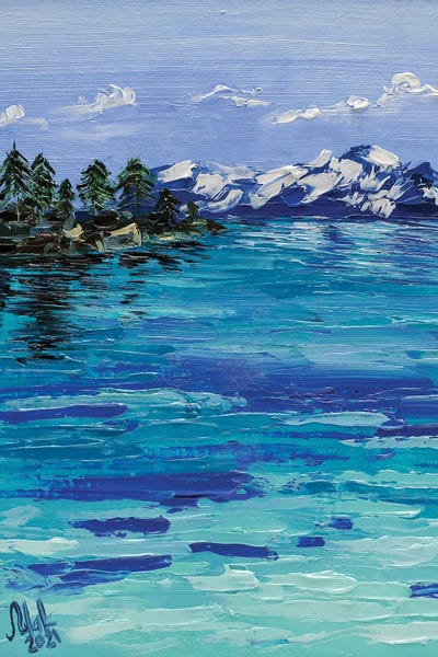 Nataly Mak: Lake Tahoe And Mountain by Nataly Mak