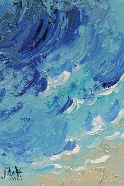Nataly Mak: Wave Aerial Beach by Nataly Mak