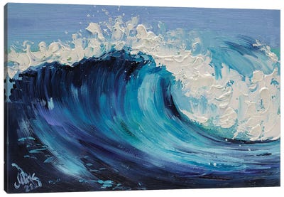 Wave Canvas Art Print - Surfing