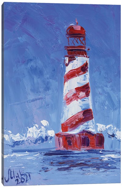 Michigan Lighthouse II Canvas Art Print - Michigan Art