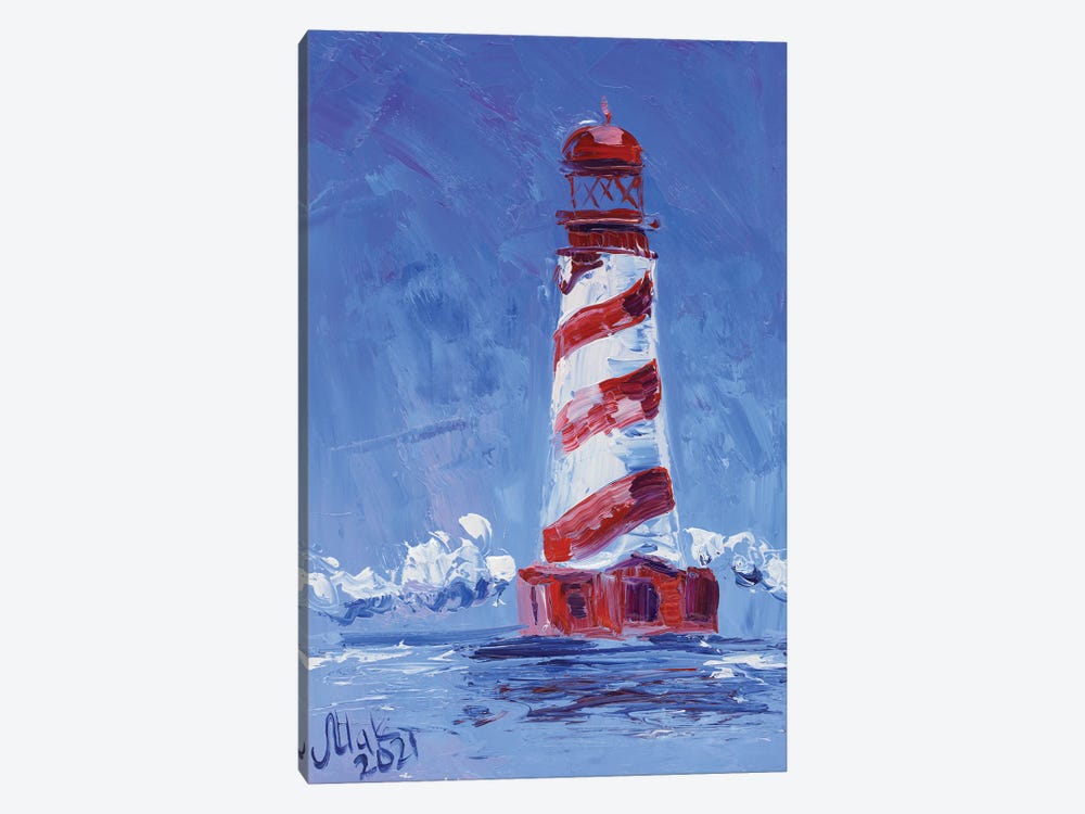 Michigan Lighthouse II by Nataly Mak 1-piece Canvas Print