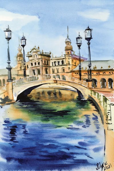Sevilla Spain by Nataly Mak art print