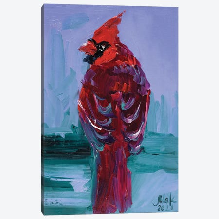 Red Cardinal II Canvas Print #NTM262} by Nataly Mak Canvas Art