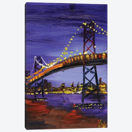 Golden Gate Bridge San Francisco Canvas Print #NTM263} by Nataly Mak Canvas Wall Art