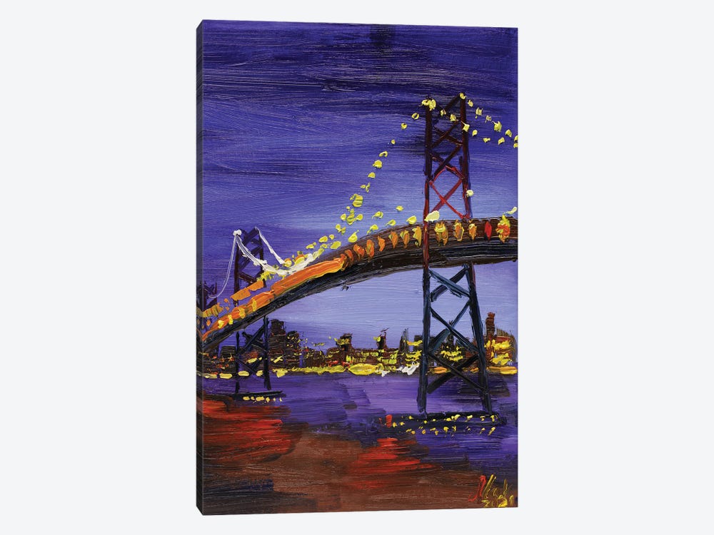 Golden Gate Bridge San Francisco by Nataly Mak 1-piece Canvas Wall Art