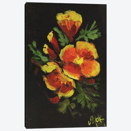 California Poppy II Canvas Print #NTM264} by Nataly Mak Canvas Art Print