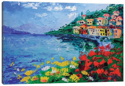 Lake Como Canvas Art Print - Nataly Mak