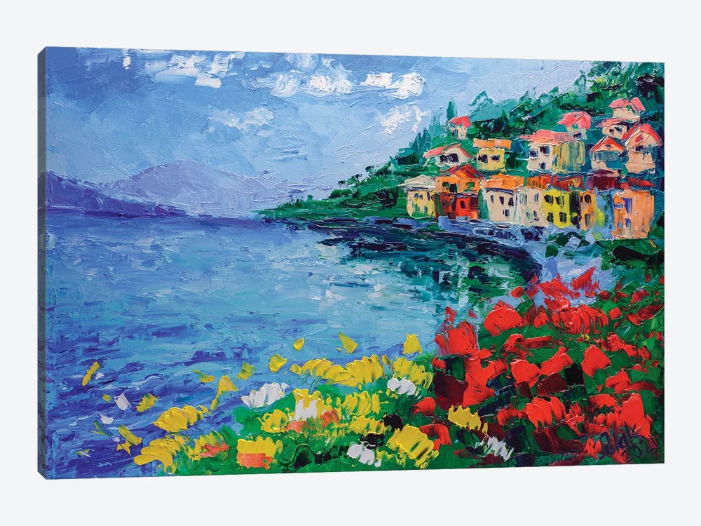 Lake Como by Nataly Mak 1-piece Canvas Wall Art