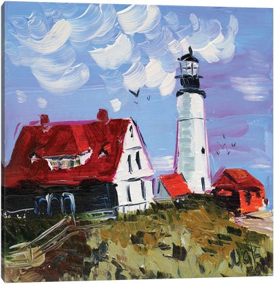 Portland Head Lighthouse Canvas Art Print - Portland Art