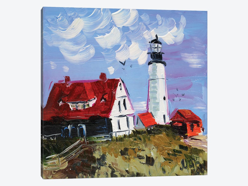 Portland Head Lighthouse by Nataly Mak 1-piece Canvas Artwork