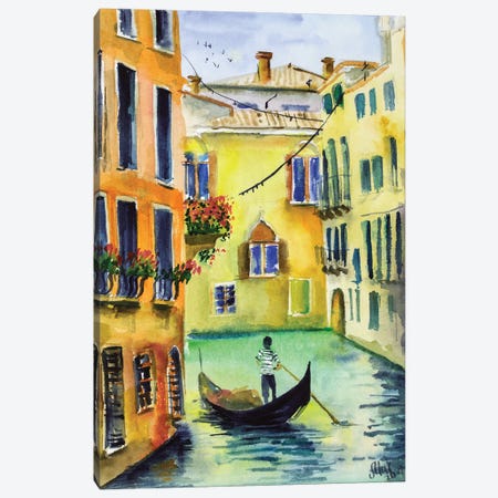 Venice Canvas Print #NTM278} by Nataly Mak Art Print