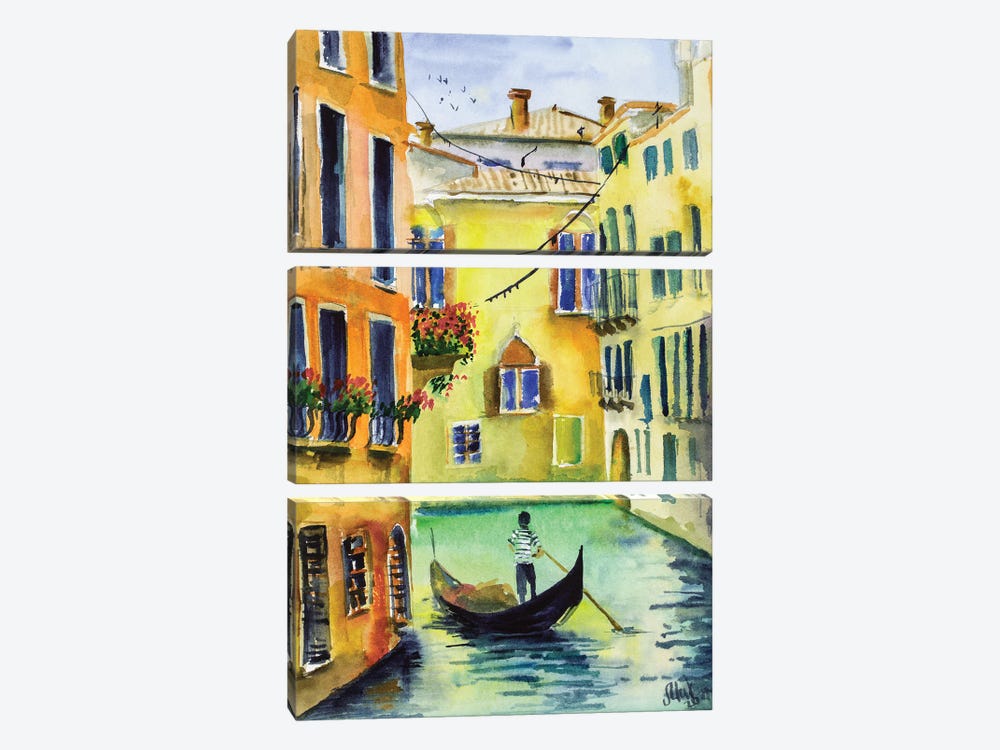 Venice by Nataly Mak 3-piece Canvas Artwork
