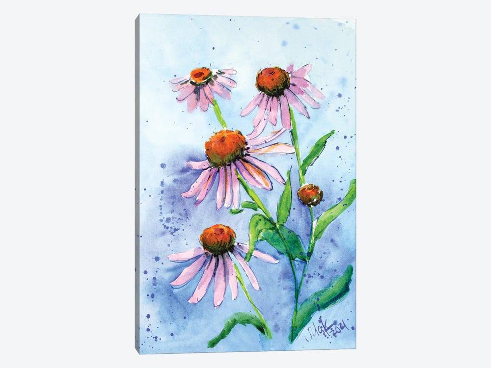 Echinacea by Nataly Mak 1-piece Canvas Art Print