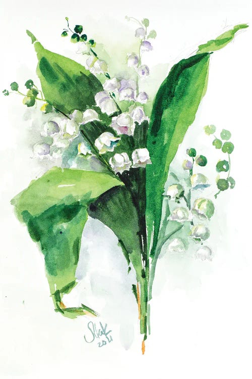 Lily Of The Valley II by Nataly Mak wall art