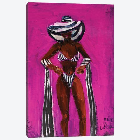Erotic African American Woman Canvas Print #NTM283} by Nataly Mak Canvas Art