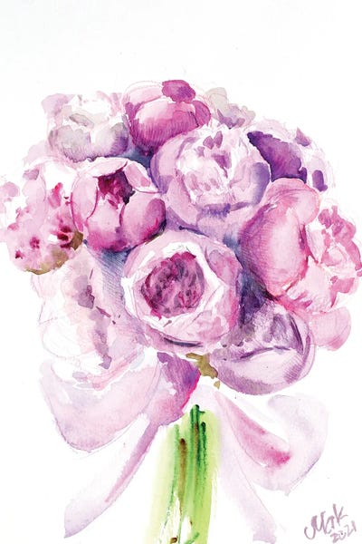 Peonies: Peony Bouquet I by Nataly Mak