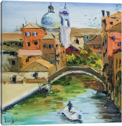 Venice III Canvas Art Print - Urban River, Lake & Waterfront Art
