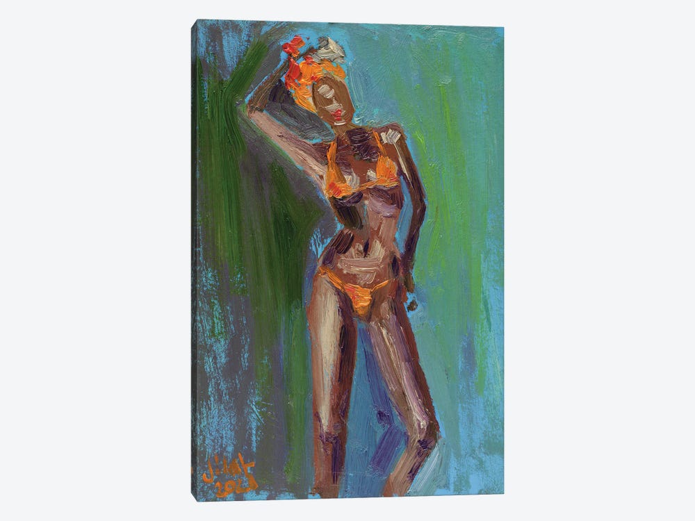 African American Woman IV by Nataly Mak 1-piece Canvas Artwork