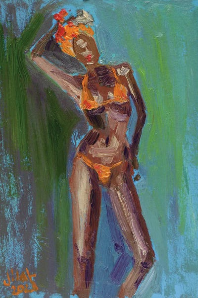 Women's Swimsuits: African American Woman IV by Nataly Mak