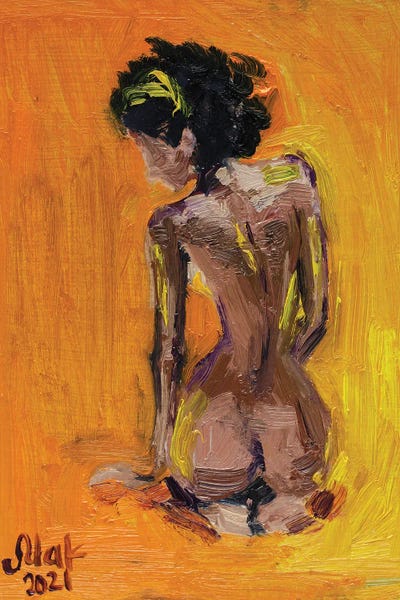 African American Woman Back