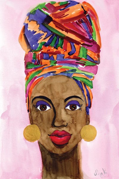 Nataly Mak: African American Woman Portrait by Nataly Mak