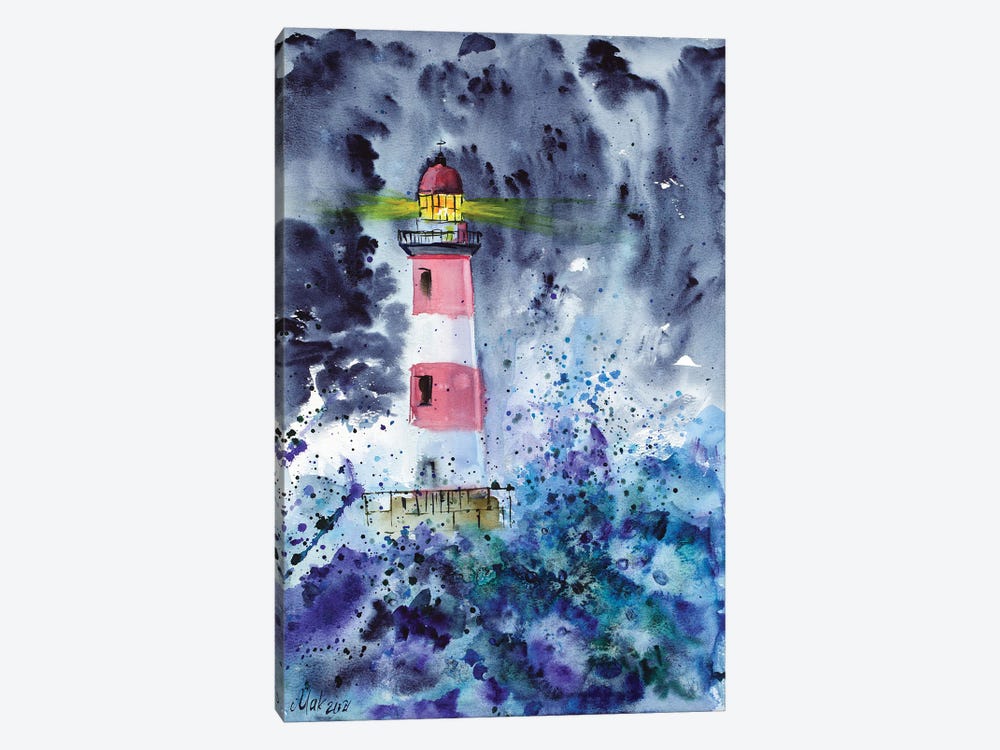 Lighthouse III by Nataly Mak 1-piece Canvas Artwork