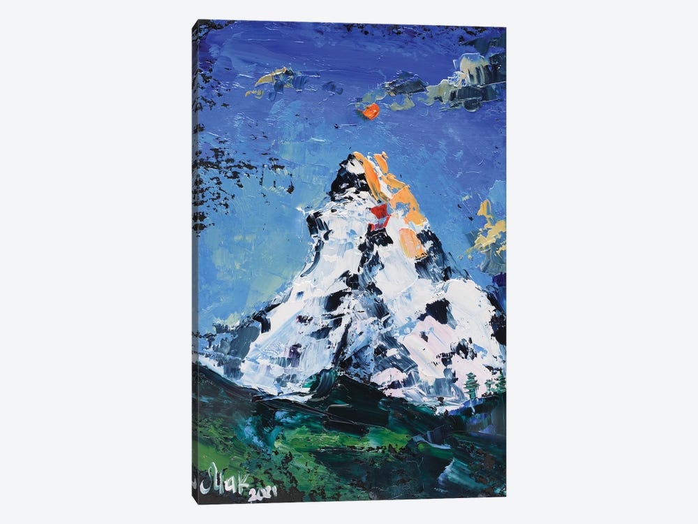 Matterhorn Mountain Range by Nataly Mak 1-piece Canvas Print