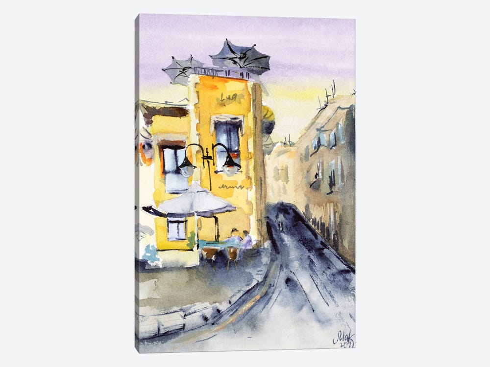 Italian Street by Nataly Mak 1-piece Canvas Art Print