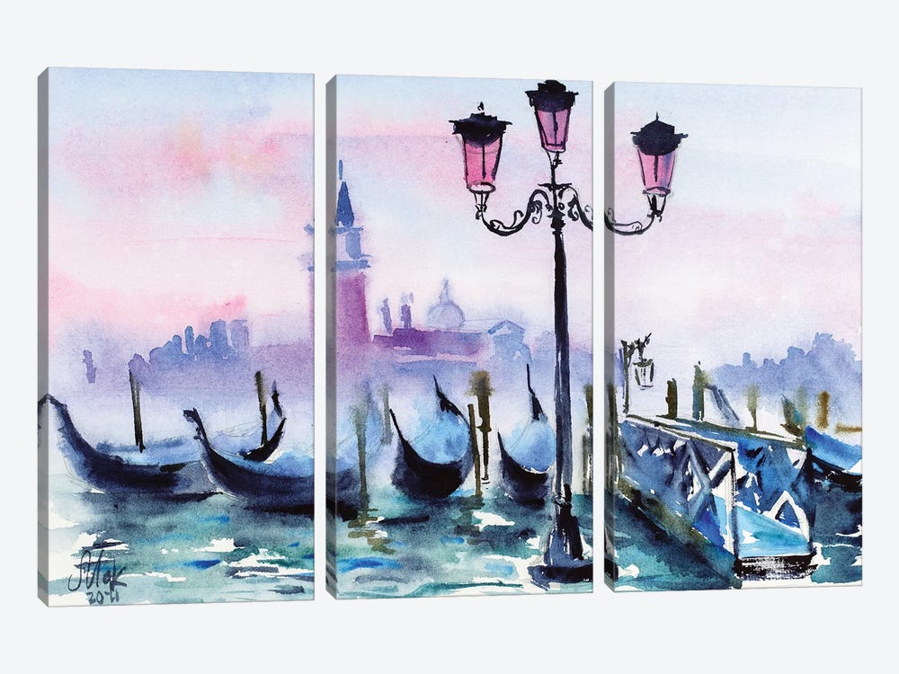 Venice IV by Nataly Mak 3-piece Canvas Art