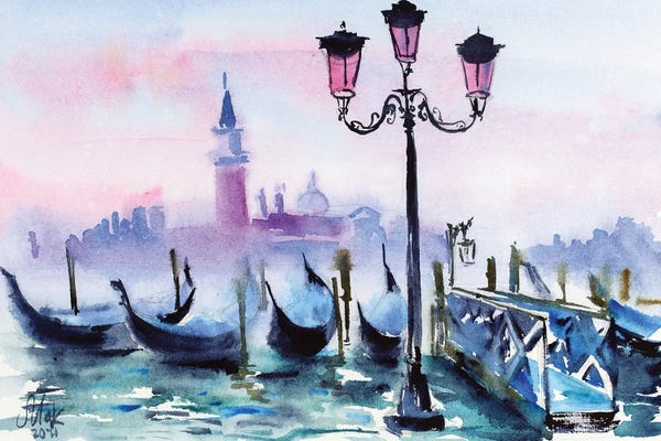 Rivers, Lakes & Waterfronts: Venice IV by Nataly Mak