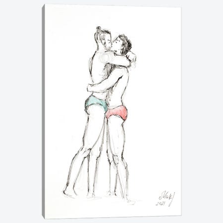 Couple Gay Canvas Print #NTM317} by Nataly Mak Canvas Print