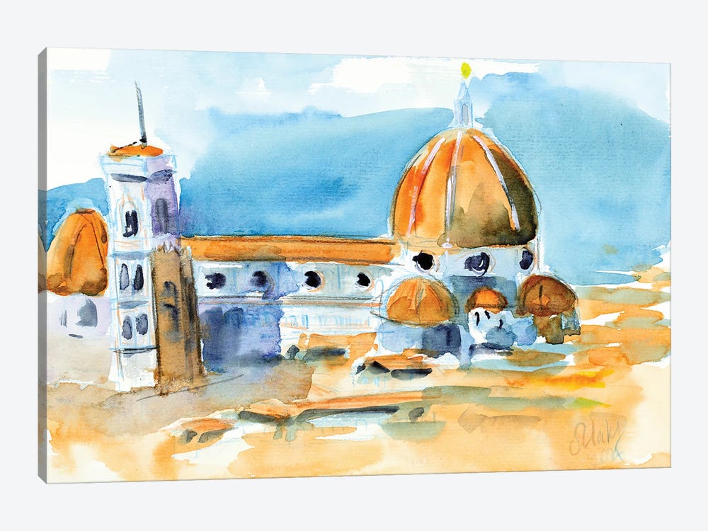 Duomo Florence by Nataly Mak 1-piece Canvas Art Print