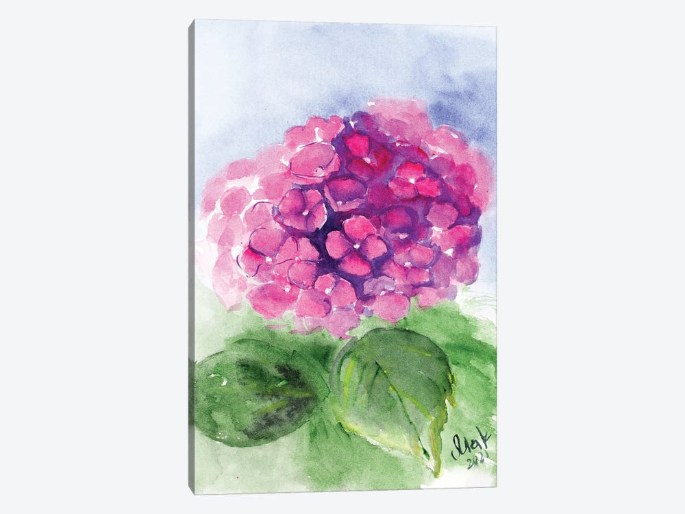 Pink Hydrangea by Nataly Mak 1-piece Canvas Art