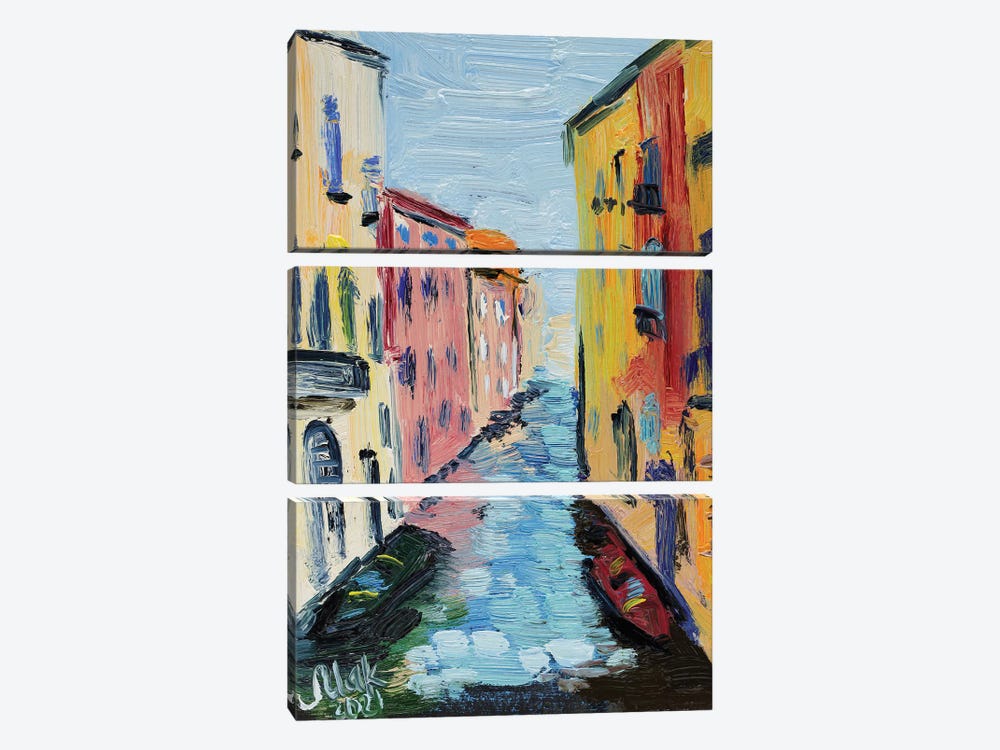 Venice VI by Nataly Mak 3-piece Canvas Print