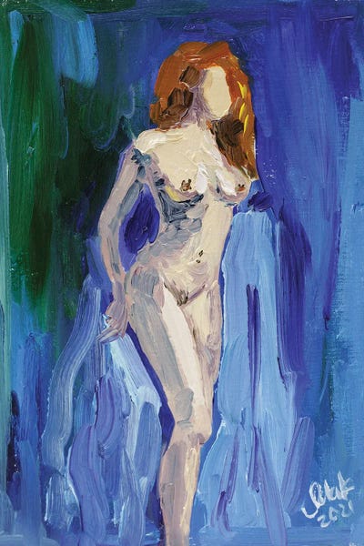 Bathroom Nudes: Nude Woman Boobs by Nataly Mak