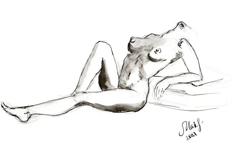 Naked Woman by Nataly Mak wall art