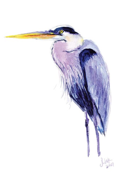 Nataly Mak: Blue Heron by Nataly Mak