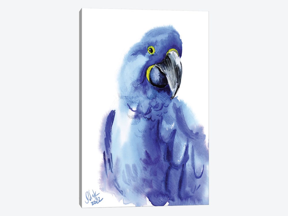 Blue Parrot by Nataly Mak 1-piece Canvas Wall Art