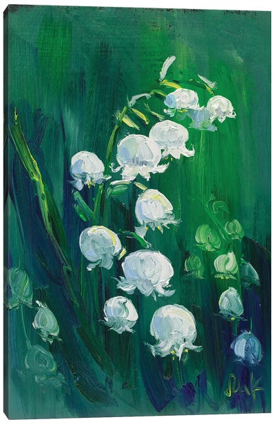 Lily Of The Valley III Canvas Art Print - Nataly Mak