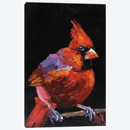 Red Cardinal III Canvas Print #NTM346} by Nataly Mak Canvas Wall Art