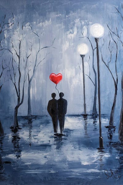 Balloons: Couple Gay In The Park by Nataly Mak