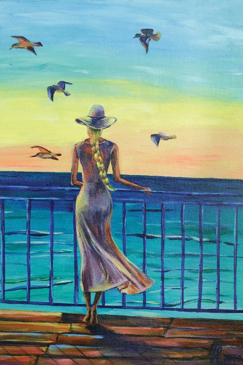 Lonely Girl by Nataly Mak wall art