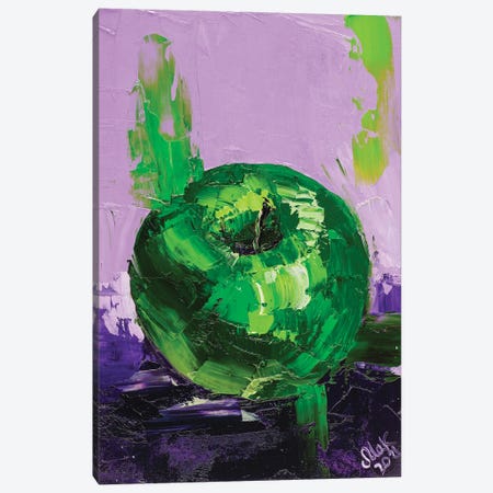 Green Apple Canvas Print #NTM35} by Nataly Mak Canvas Art Print