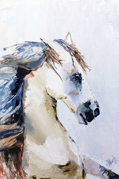 Nataly Mak: White Horse by Nataly Mak