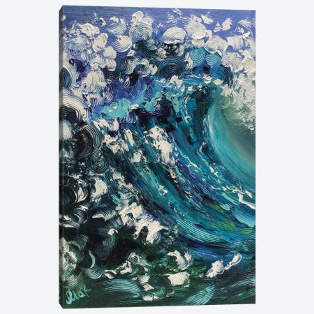 Sea Wave Oil Painting Canvas Print #NTM382} by Nataly Mak Canvas Art Print