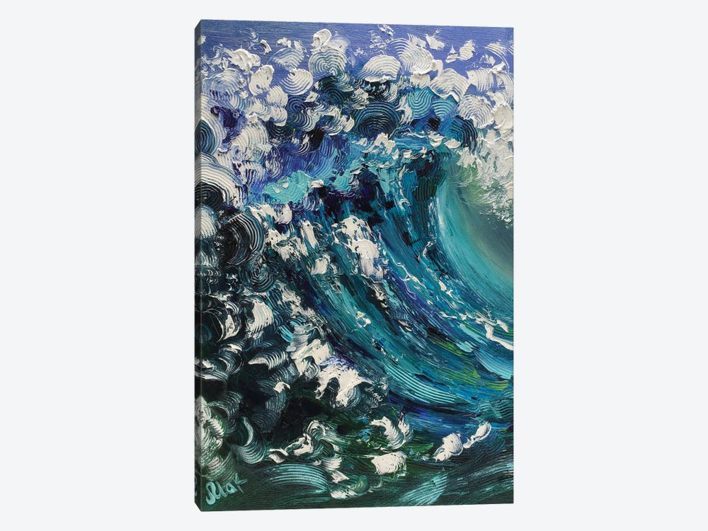 Sea Wave Oil Painting by Nataly Mak 1-piece Canvas Wall Art