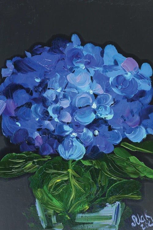 Blue Hydrangea by Nataly Mak wall art