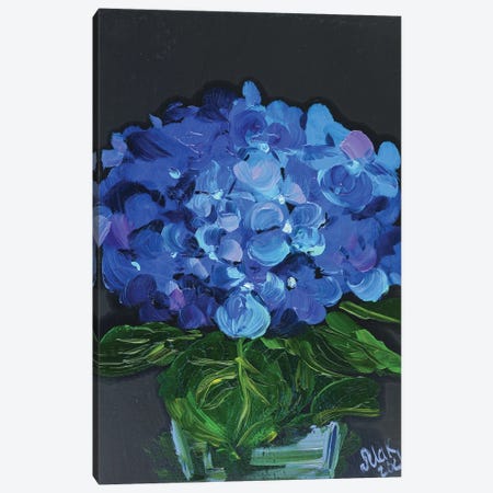 Blue Hydrangea Canvas Print #NTM3} by Nataly Mak Art Print